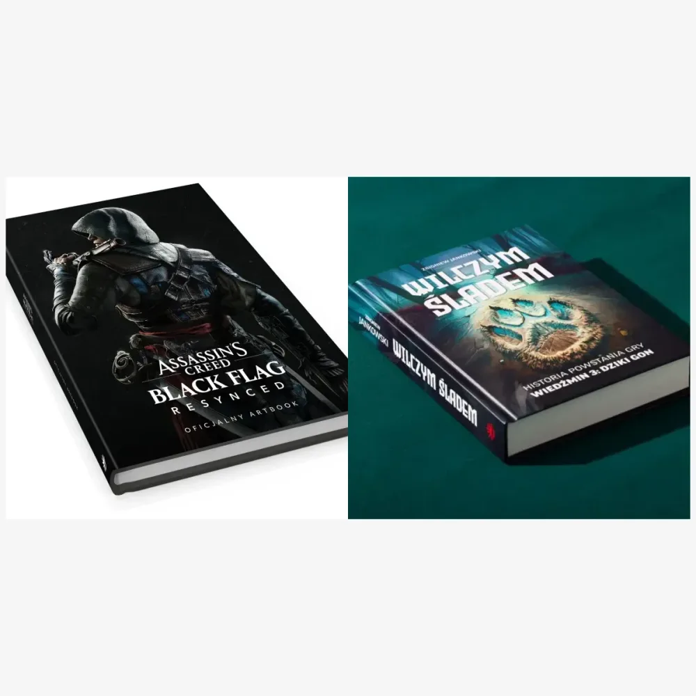 Assassin’s Creed Black Flag Resynced. Oficjalny artbook + Wilczym śladem. Historia powstania gry Wiedźmin 3: Dziki Gon