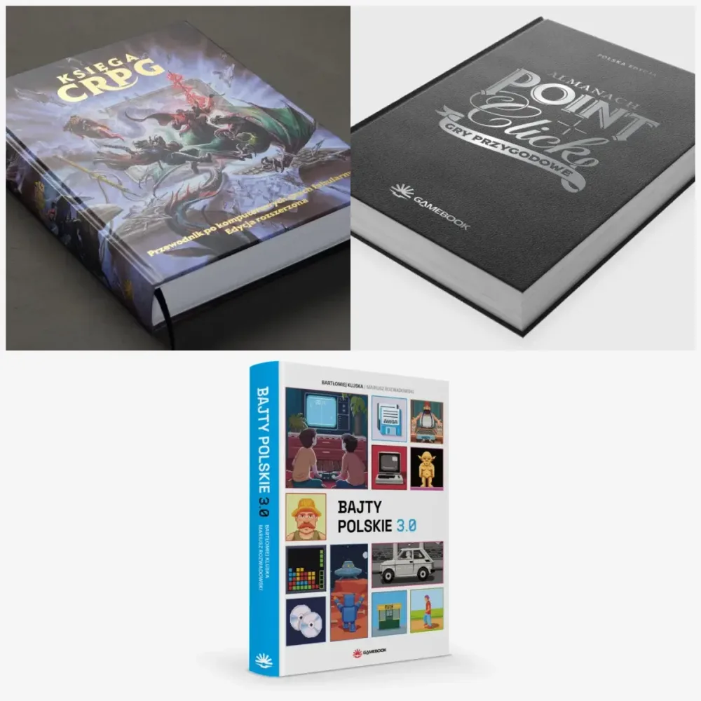 Księga CRPG + Almanach: Gry przygodowe Point and Click + Bajty polskie 3.0