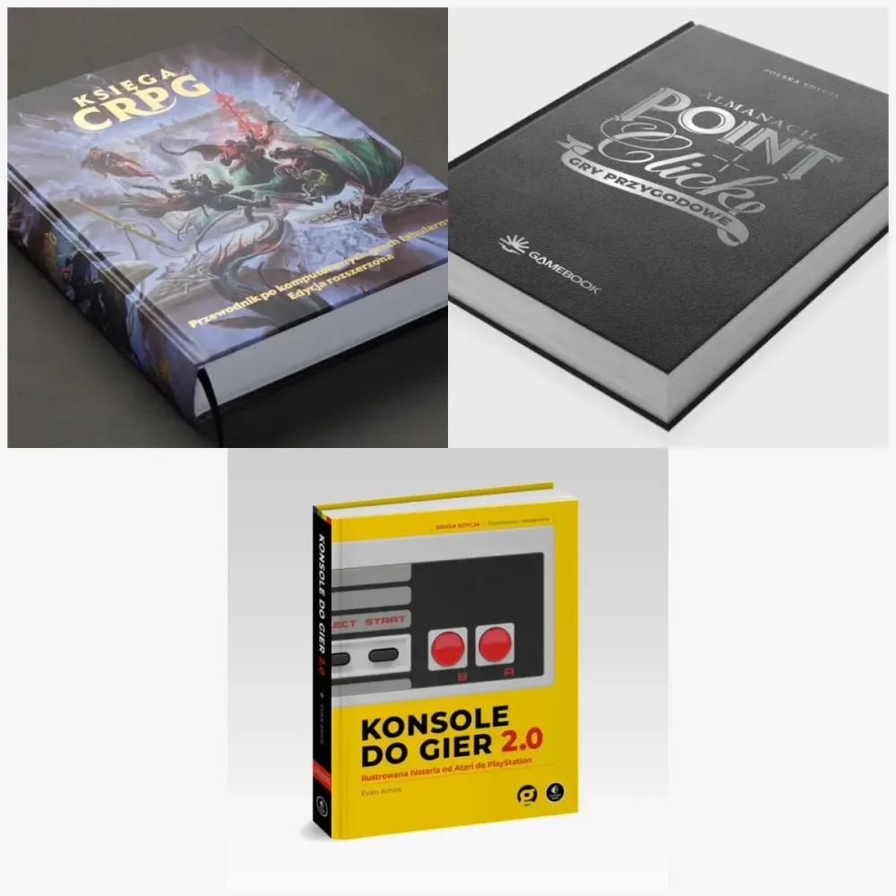 Księga CRPG + Almanach: Gry przygodowe Point and Click + Konsole do gier 2.0